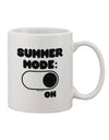 TooLoud's Expertly Crafted Summer Mode On 11 oz Coffee Mug - Perfect for Sipping in Style-11 OZ Coffee Mug-TooLoud-White-Davson Sales