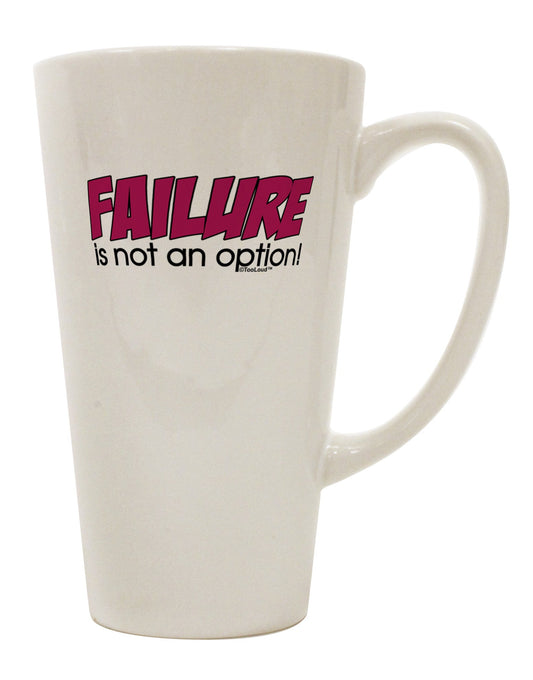 TooLoud's Exquisite 16 Ounce Conical Latte Coffee Mug - A Must-Have for Discerning Drinkware Enthusiasts-Conical Latte Mug-TooLoud-White-Davson Sales