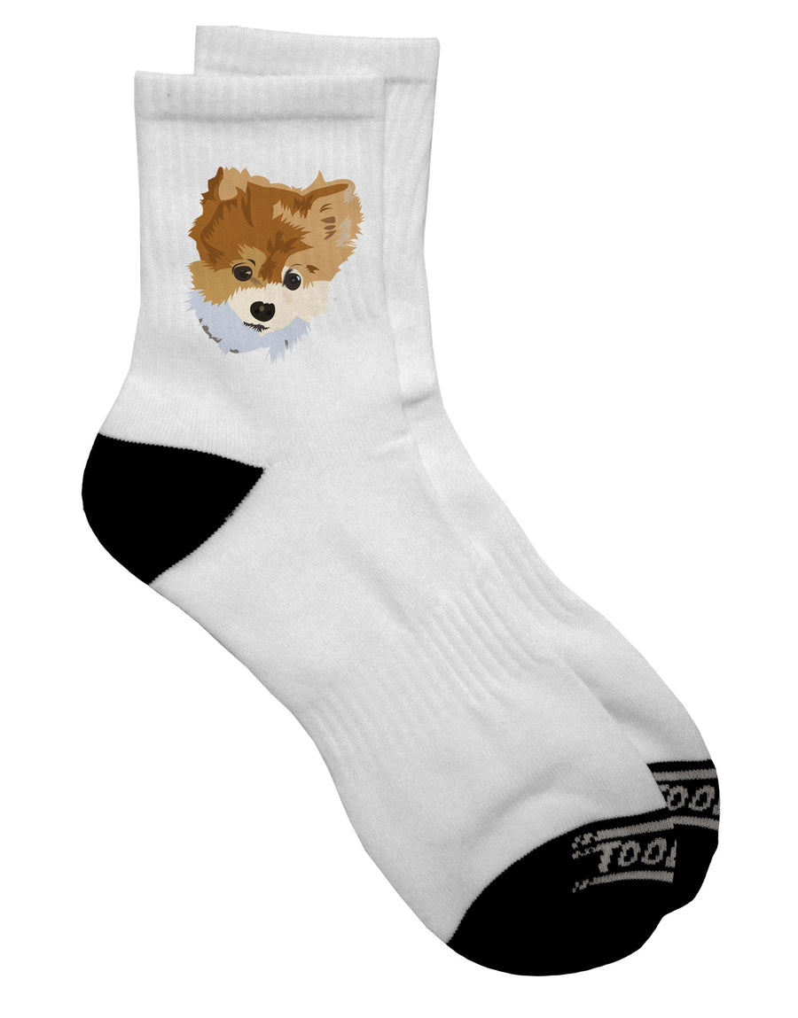 TooLoud's Exquisite Collection of Custom Pet Art Adult Short Socks - Elevate Your Style-Socks-TooLoud-White-Ladies-4-6-Davson Sales