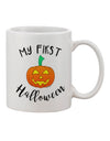 TooLoud's Exquisite My First Halloween 11 oz Coffee Mug - Perfect for Celebrating the Spooky Season-11 OZ Coffee Mug-TooLoud-White-Davson Sales