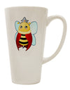 TooLoud's Exquisite Queen Bee Mothers Day 16 Ounce Conical Latte Coffee Mug - Perfect for Discerning Drinkware Enthusiasts-Conical Latte Mug-TooLoud-White-Davson Sales
