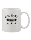 TooLoud's Exquisite Retired Navy 11 oz Coffee Mug - Perfect for Savoring Every Sip-11 OZ Coffee Mug-TooLoud-White-Davson Sales