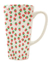 TooLoud's Exquisite Strawberries Everywhere 16 Ounce Conical Latte Coffee Mug - Perfect for Drinkware Enthusiasts-Conical Latte Mug-TooLoud-White-Davson Sales