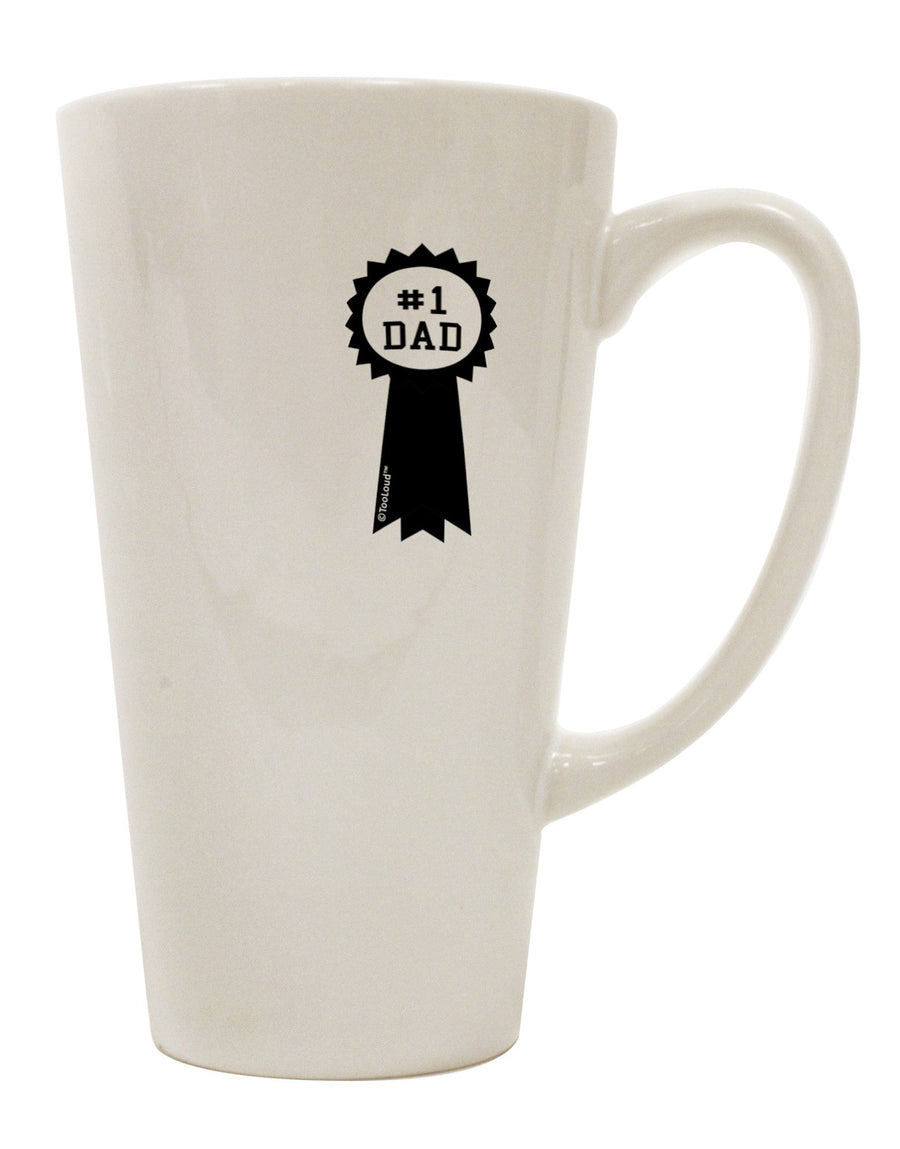 Top Choice Dad Award Ribbon 16 oz Conical Latte Coffee Mug - TooLoud-Conical Latte Mug-TooLoud-White-Davson Sales