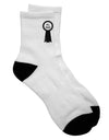 Top Choice Dad Award Ribbon Adult Short Socks - TooLoud-Socks-TooLoud-White-Ladies-4-6-Davson Sales