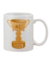 Top Choice Father Trophy Design 11 oz Coffee Mug - TooLoud-11 OZ Coffee Mug-TooLoud-White-Davson Sales