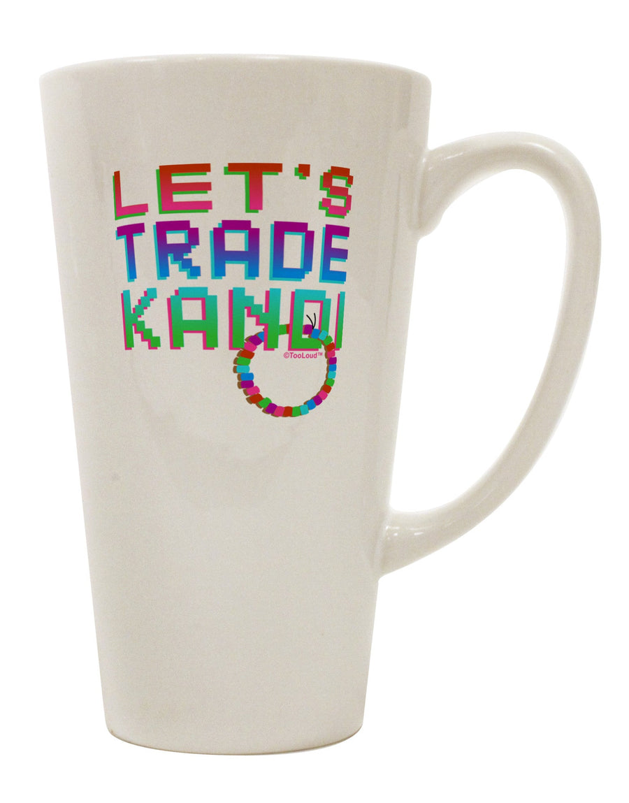 Trade Kandi's Exquisite 16 Ounce Conical Latte Coffee Mug - TooLoud-Conical Latte Mug-TooLoud-White-Davson Sales