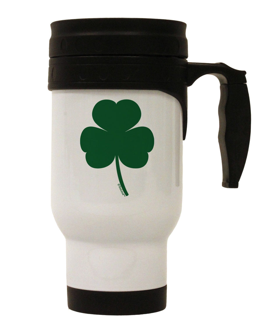 Traditional Irish Shamrock Stainless Steel 14oz Travel Mug-Travel Mugs-TooLoud-White-Davson Sales