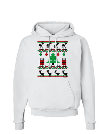 Tree with Gifts Ugly Christmas Sweater Hoodie Sweatshirt-Hoodie-TooLoud-White-Small-Davson Sales