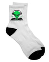 Trendy Alien DJ Adult Short Socks - Enhance Your Style with Confidence - TooLoud-Socks-TooLoud-White-Ladies-4-6-Davson Sales