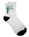 Trendy Alien-themed Adult Short Socks - TooLoud-Socks-TooLoud-White-Ladies-4-6-Davson Sales