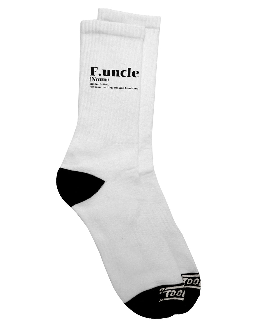 Trendy and Playful Funcle - Fun Uncle Adult Crew Socks by TooLoud-Socks-TooLoud-White-Ladies-4-6-Davson Sales