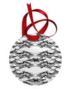 Tribal Pattern AOP Circular Metal Ornament All Over Print by TooLoud-Ornament-TooLoud-White-Davson Sales