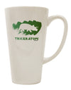 Triceratops-inspired 16 Ounce Conical Latte Coffee Mug - Expertly Crafted by TooLoud-Conical Latte Mug-TooLoud-White-Davson Sales