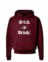 Trick or Drink - Halloween Funny Dark Hoodie Sweatshirt-Hoodie-TooLoud-Maroon-Small-Davson Sales