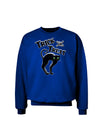 Trick or Treat Cute Black Cat Halloween Adult Dark Sweatshirt-Sweatshirts-TooLoud-Deep-Royal-Blue-Small-Davson Sales