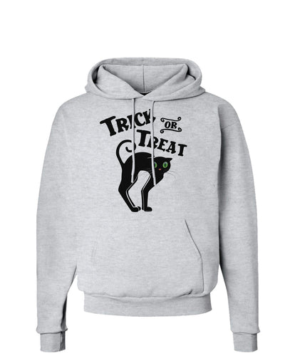 Trick or Treat Cute Black Cat Halloween Hoodie Sweatshirt-Hoodie-TooLoud-AshGray-Small-Davson Sales