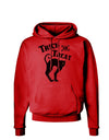 Trick or Treat Cute Black Cat Halloween Hoodie Sweatshirt-Hoodie-TooLoud-Red-Small-Davson Sales