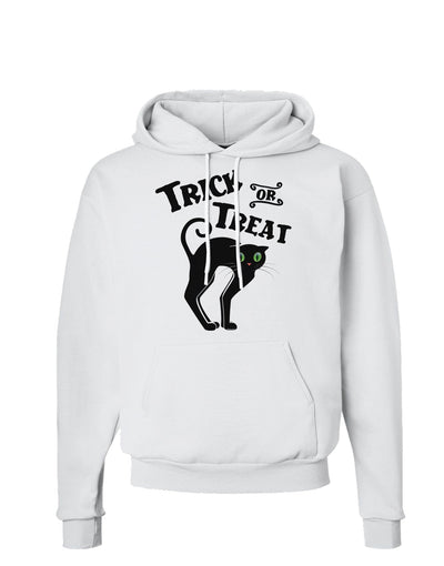 Trick or Treat Cute Black Cat Halloween Hoodie Sweatshirt-Hoodie-TooLoud-White-Small-Davson Sales