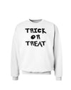 Trick or Treat Halloween Pumpkin Sweatshirt-Sweatshirts-TooLoud-White-Small-Davson Sales