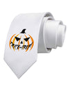 Trick or Treat Jack Printed White Necktie