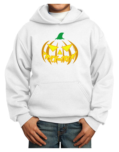 Trick or Treat Jack Yellow Youth Hoodie Pullover Sweatshirt-Youth Hoodie-TooLoud-White-XS-Davson Sales