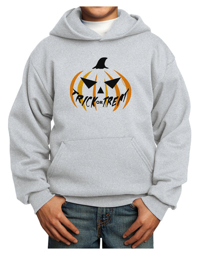 Trick or Treat Jack Youth Hoodie Pullover Sweatshirt-Youth Hoodie-TooLoud-Ash-XS-Davson Sales