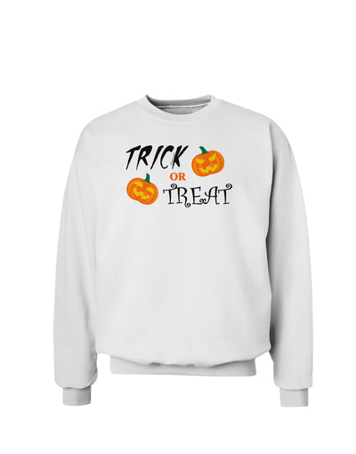 Trick or Treat Pumpkins Sweatshirt-Sweatshirts-TooLoud-White-Small-Davson Sales