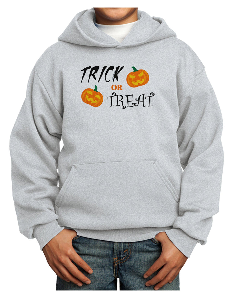 Trick or Treat Pumpkins Youth Hoodie Pullover Sweatshirt-Youth Hoodie-TooLoud-White-XS-Davson Sales