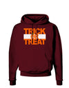 Trick or Treat Text Dark Hoodie Sweatshirt-Hoodie-TooLoud-Maroon-Small-Davson Sales