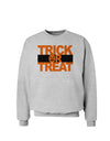 Trick or Treat Text Sweatshirt-Sweatshirts-TooLoud-AshGray-Small-Davson Sales