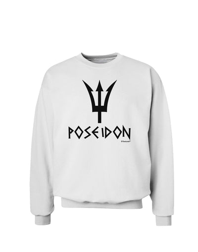 Trident of Poseidon with Text - Greek Mythology Sweatshirt by TooLoud-Sweatshirts-TooLoud-White-Small-Davson Sales