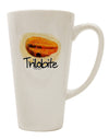 Trilobite Fossil Watercolor Text Conical Latte Coffee Mug - Expertly Crafted Drinkware-Conical Latte Mug-TooLoud-White-Davson Sales