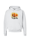 Trilobite Fossil Watercolor Text Hoodie Sweatshirt-Hoodie-TooLoud-White-Small-Davson Sales