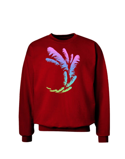 Tropical Feathers Adult Dark Sweatshirt-Sweatshirts-TooLoud-Deep-Red-Small-Davson Sales