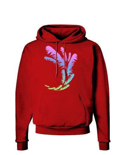 Tropical Feathers Dark Hoodie Sweatshirt-Hoodie-TooLoud-Red-Small-Davson Sales