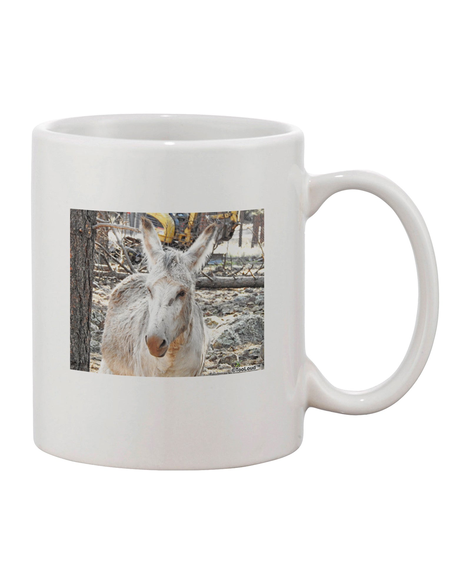 Troubled Burro Printed 11 oz Coffee Mug - Expertly Crafted Drinkware-11 OZ Coffee Mug-TooLoud-White-Davson Sales