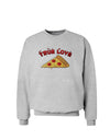 True Love - Pizza Sweatshirt-Sweatshirts-TooLoud-AshGray-Small-Davson Sales