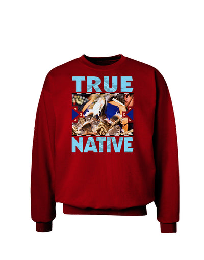 True Native American Adult Dark Sweatshirt-Sweatshirts-TooLoud-Deep-Red-Small-Davson Sales