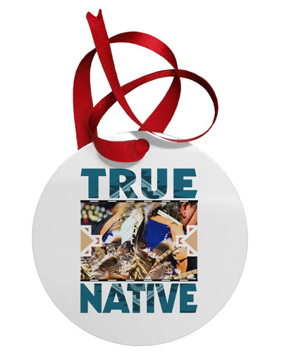 True Native American Circular Metal Ornament-Ornament-TooLoud-White-Davson Sales