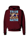 True Native American Dark Hoodie Sweatshirt-Hoodie-TooLoud-Maroon-Small-Davson Sales