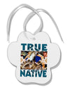 True Native American Paw Print Shaped Ornament-Ornament-TooLoud-White-Davson Sales