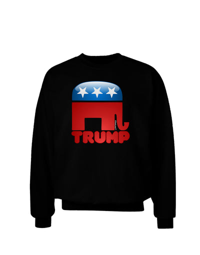 Trump Bubble Symbol Adult Dark Sweatshirt-Sweatshirts-TooLoud-Black-Small-Davson Sales