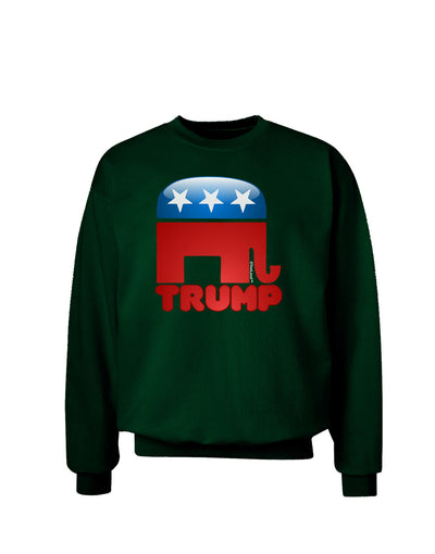 Trump Bubble Symbol Adult Dark Sweatshirt-Sweatshirts-TooLoud-Deep-Forest-Green-Small-Davson Sales