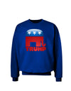 Trump Bubble Symbol Adult Dark Sweatshirt-Sweatshirts-TooLoud-Deep-Royal-Blue-Small-Davson Sales