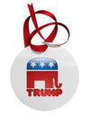 Trump Bubble Symbol Circular Metal Ornament-Ornament-TooLoud-White-Davson Sales