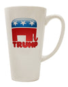 Trump Bubble Symbol Conical Latte Coffee Mug - Expertly Crafted Drinkware-Conical Latte Mug-TooLoud-White-Davson Sales