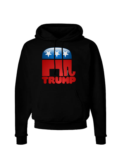 Trump Bubble Symbol Dark Hoodie Sweatshirt-Hoodie-TooLoud-Black-Small-Davson Sales