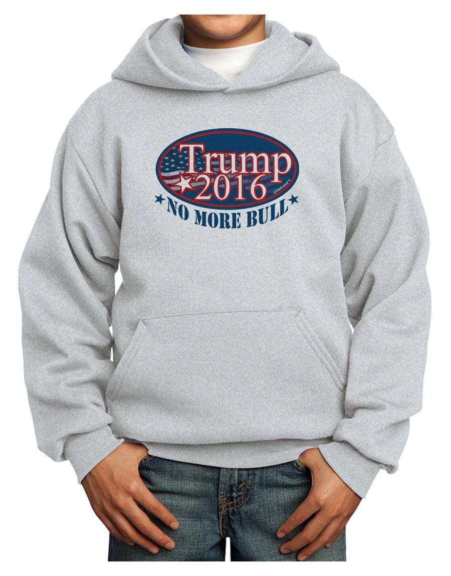 Trump No More Bull Youth Hoodie Pullover Sweatshirt-Youth Hoodie-TooLoud-White-XS-Davson Sales