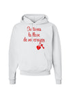 Tu Tienes La Llave De Mi Corazon Hoodie Sweatshirt by TooLoud-Hoodie-TooLoud-White-Small-Davson Sales